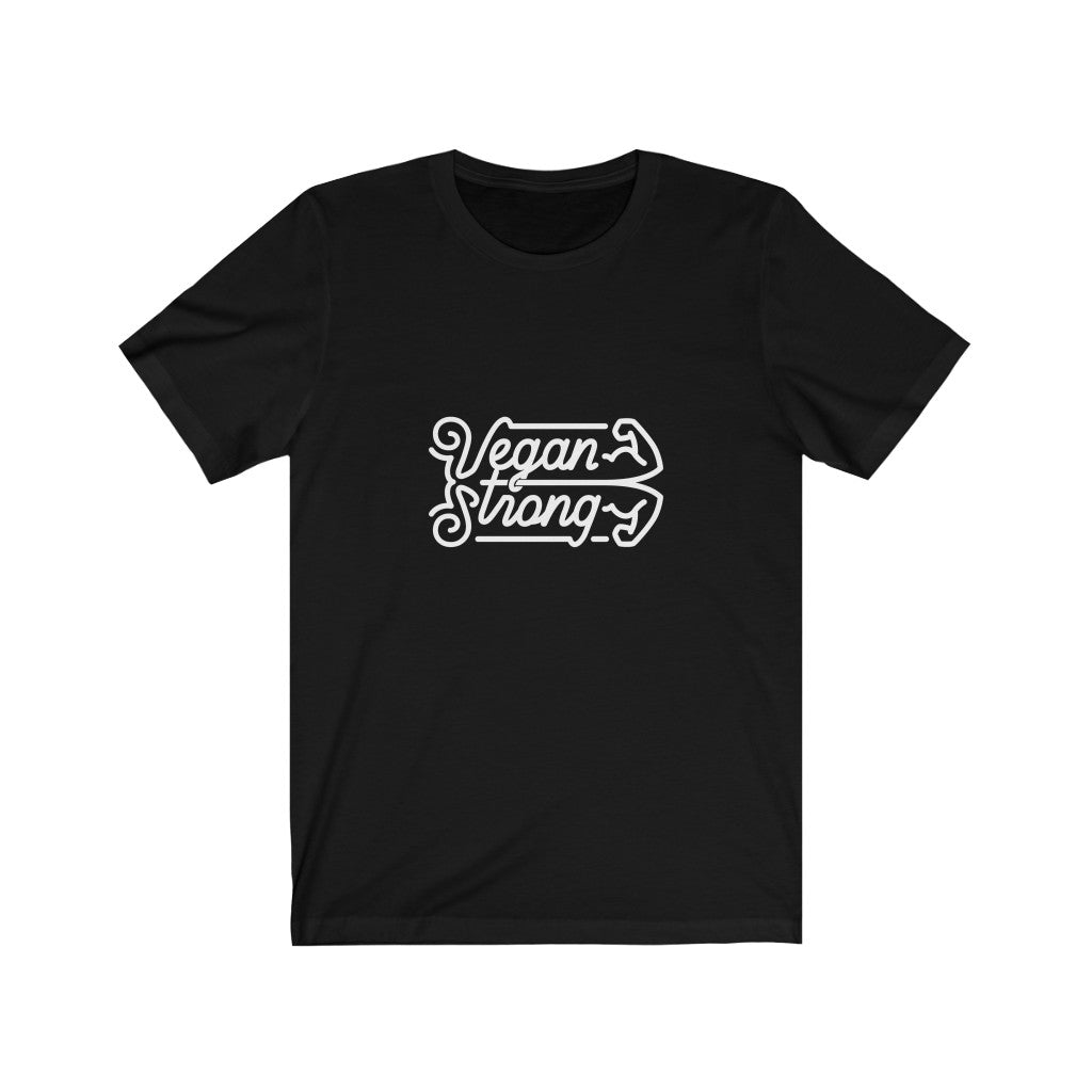 vegan strong shirt in black