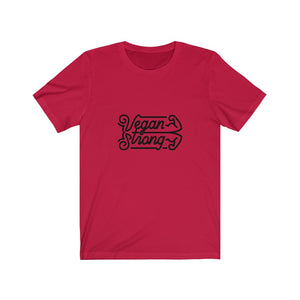 vegan strong shirt in red