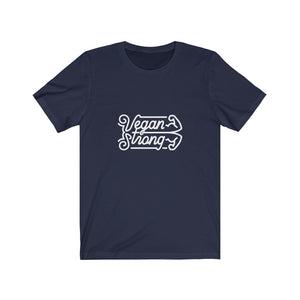 vegan strong shirt in navy premium cotton