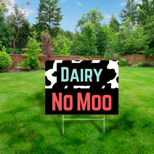vegan yard sign